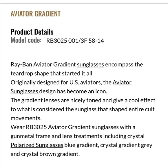 Authentic Gradient Aviators - Picture 2 of 8